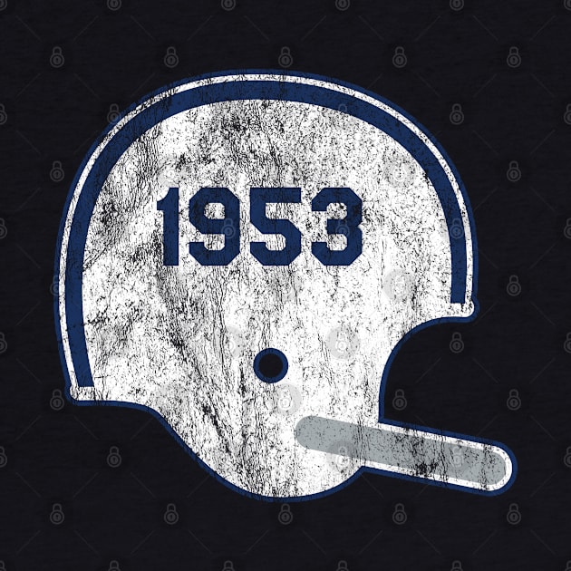 Indianapolis Colts Year Founded Vintage Helmet by Rad Love